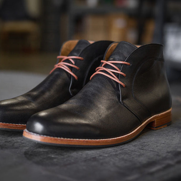 Brown Waxed Cotton Dress Shoe Laces, Round – view 3