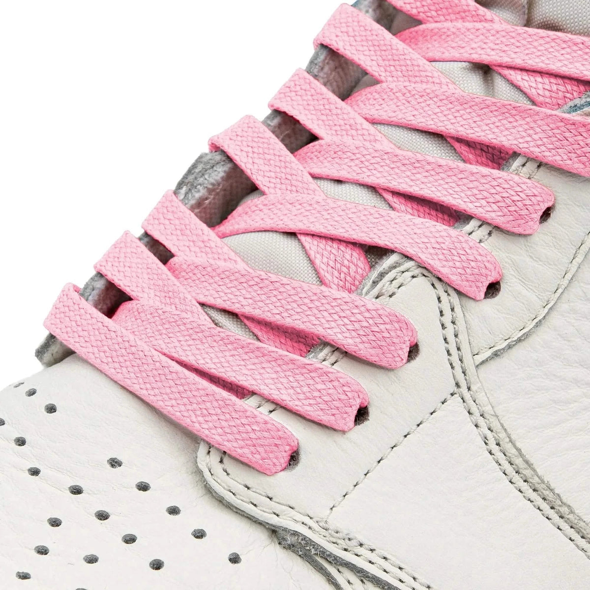 Pink Waxed Flat Shoe Laces – view 2
