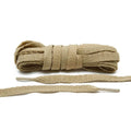 Beige Flat Cotton Shoe Laces