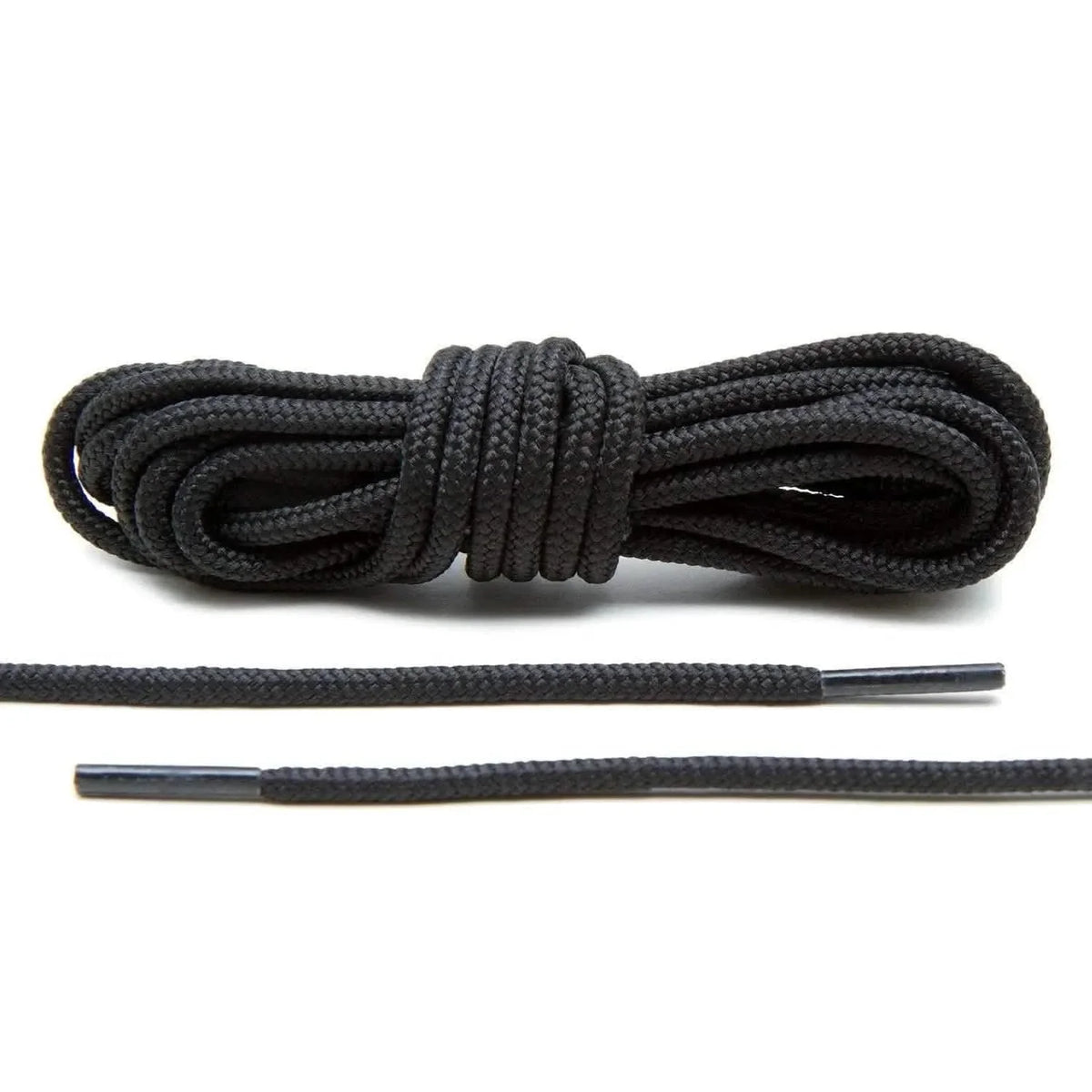 Black Heavy-Duty Round Boot Laces