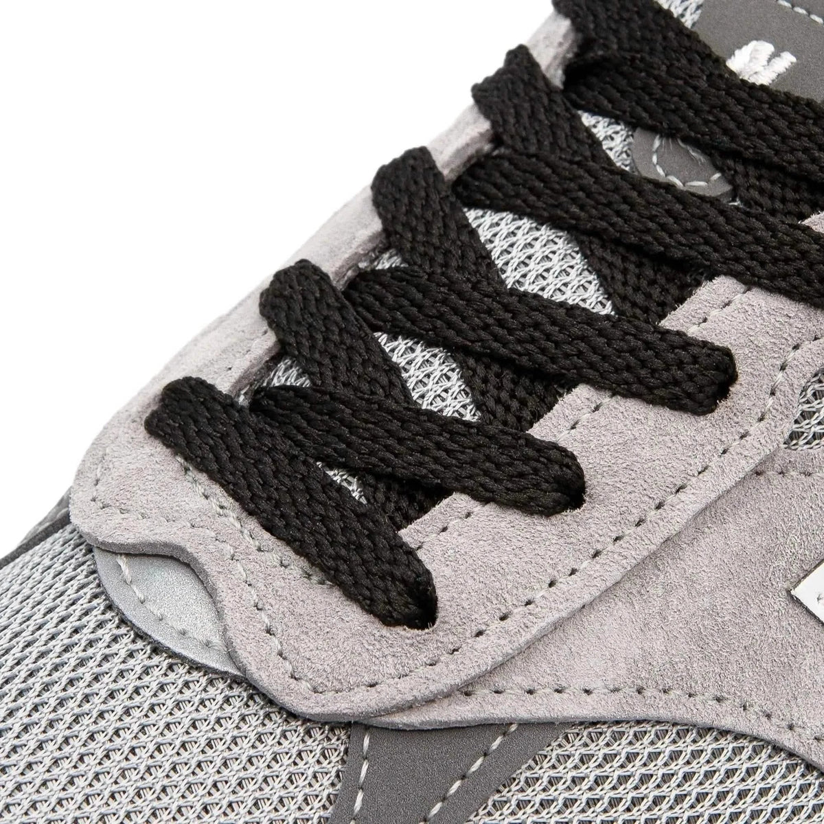 Black Flat Cotton Shoe Laces – view 2