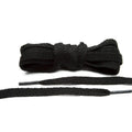 Black Flat Cotton Shoe Laces