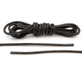 Black Waxed Cotton Dress Shoe Laces, Round