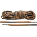 Black/Tan Heavy-Duty Round Boot Laces