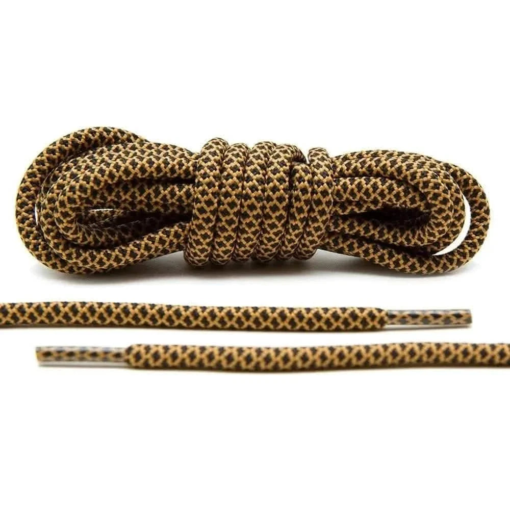 Black/Tan Rope Shoe Laces
