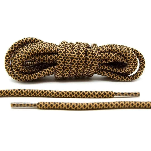 Black/Tan Rope Shoe Laces
