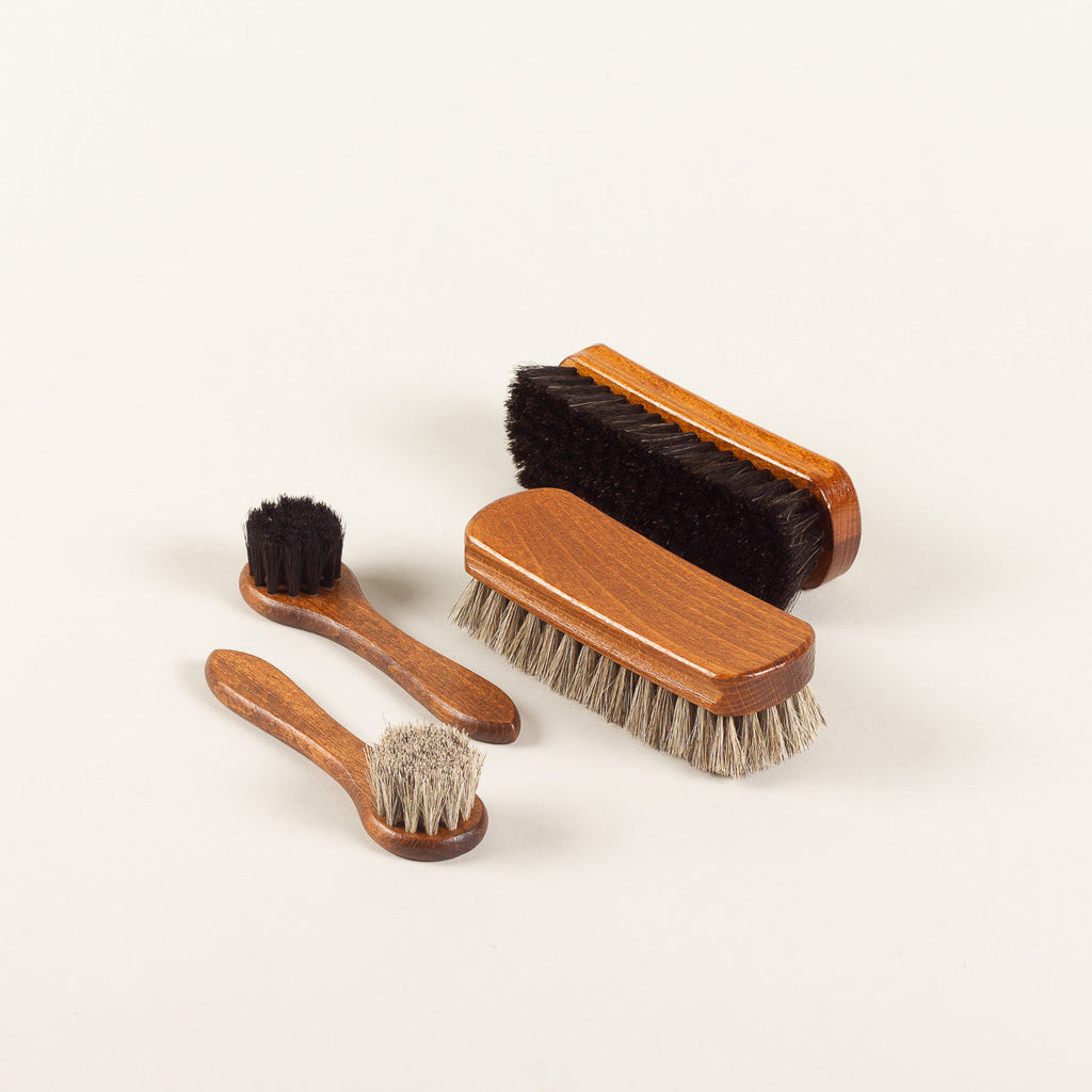 Shoe Care Brush Set, 3 Brushes