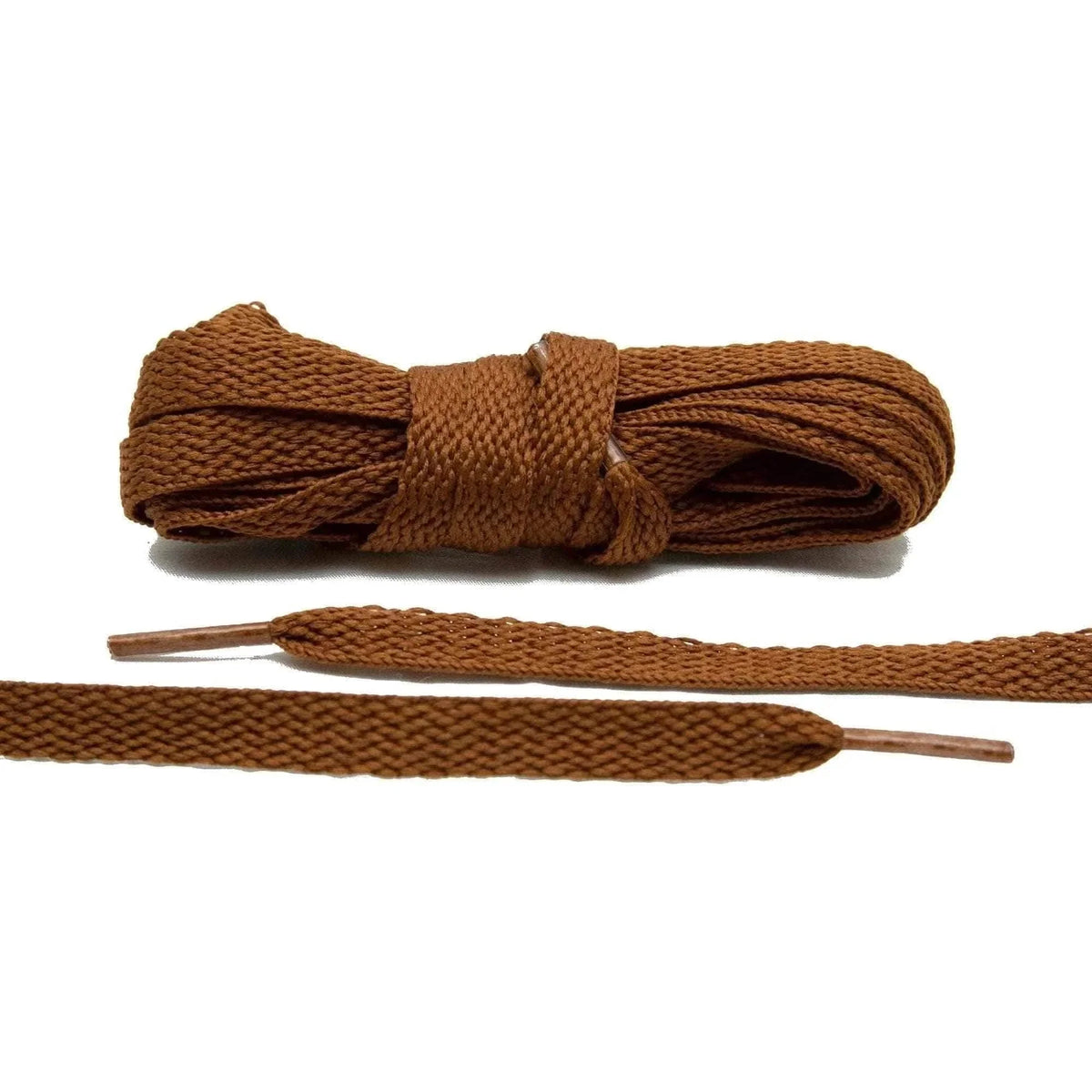 Brown Flat Cotton Shoe Laces
