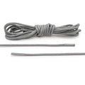 Cool Grey Waxed Cotton Dress Shoe Laces, Round