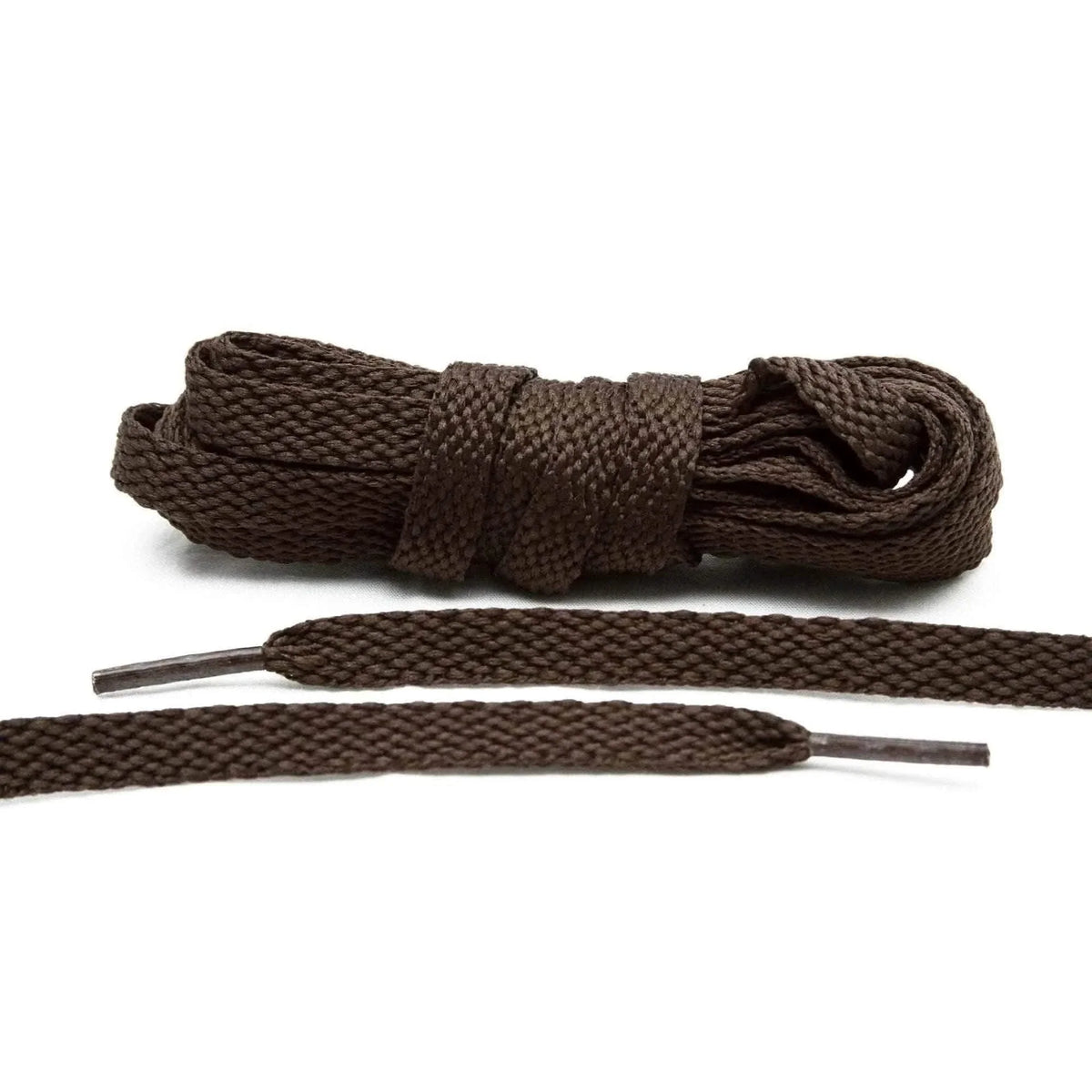 Dark Brown Flat Cotton Shoe Laces