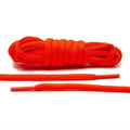 Flaming Orange Thin Oval Athletic Shoe Laces