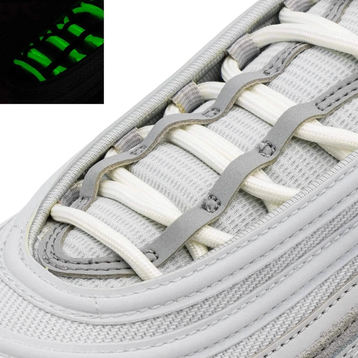 Glow In The Dark Rope Shoe Laces – view 2