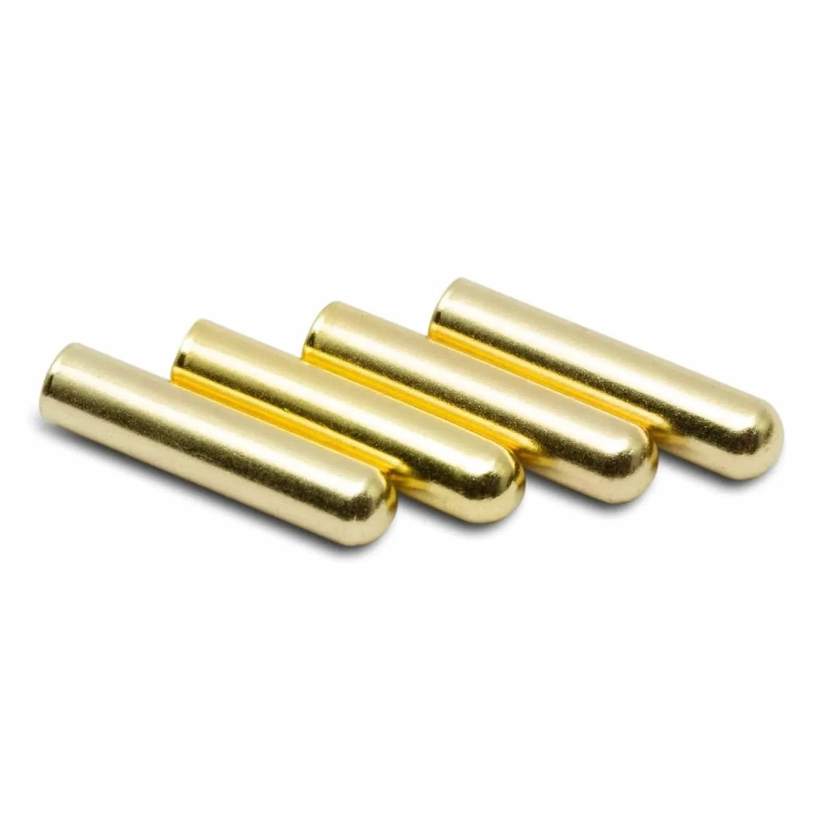 Gold Bullet Aglets for Shoe Laces, Set of 4