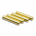 Gold Cylinder Aglets for Shoe Laces, Set of 4