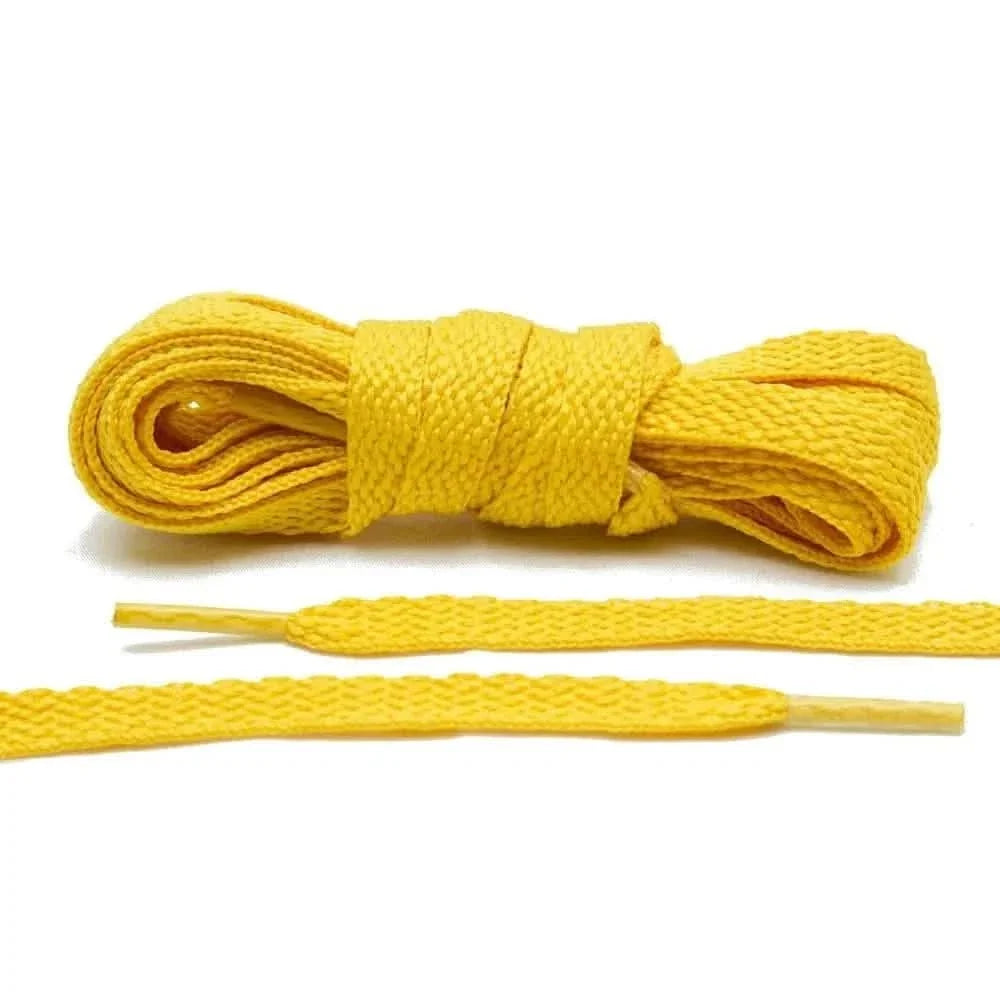 Gold Flat Cotton Shoe Laces