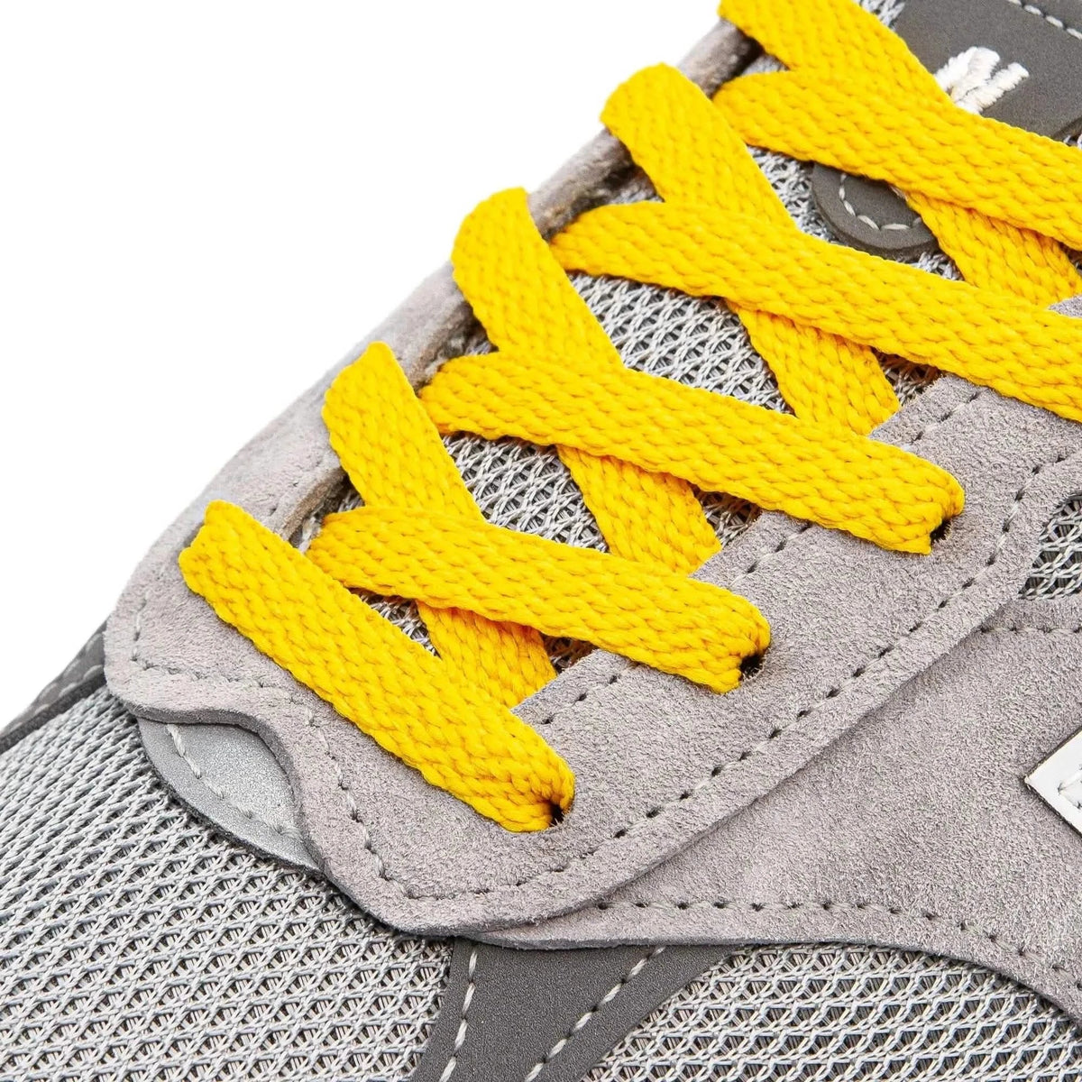 Gold Flat Cotton Shoe Laces – view 2