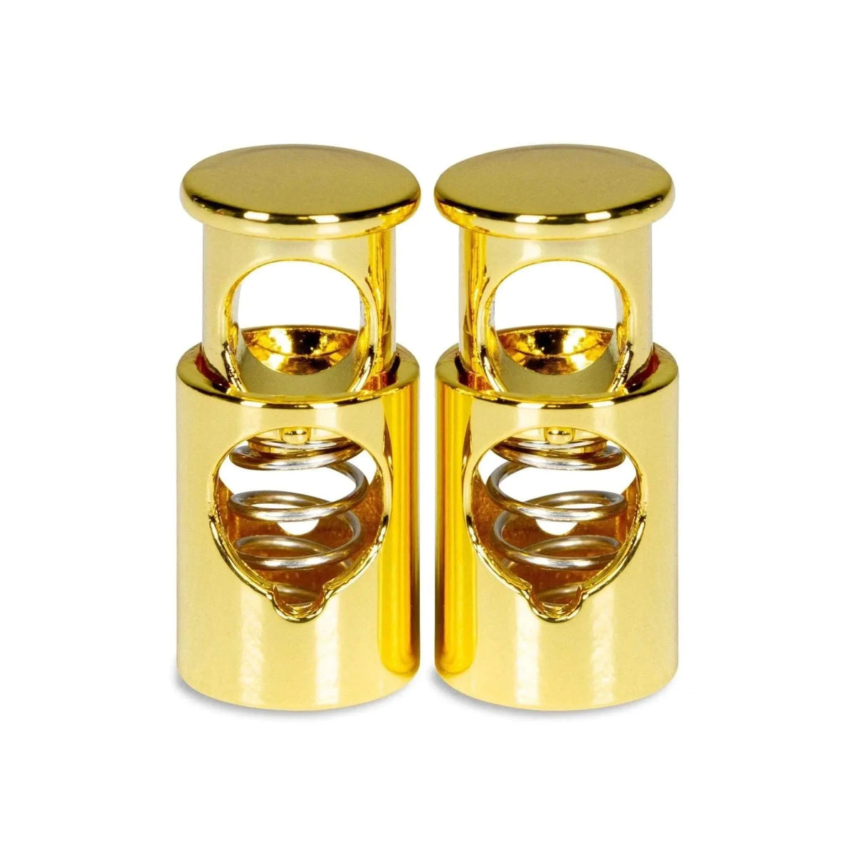 Gold Metal Lace Locks, Pair