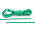Green Waxed Cotton Dress Shoe Laces, Round