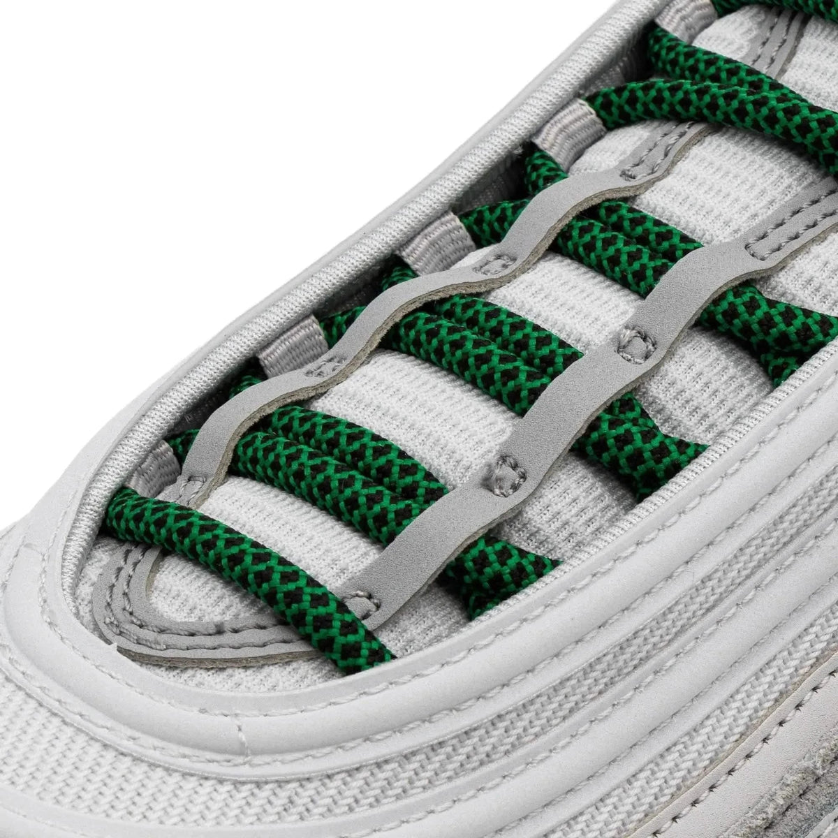 Green/Black Rope Shoe Laces – view 2