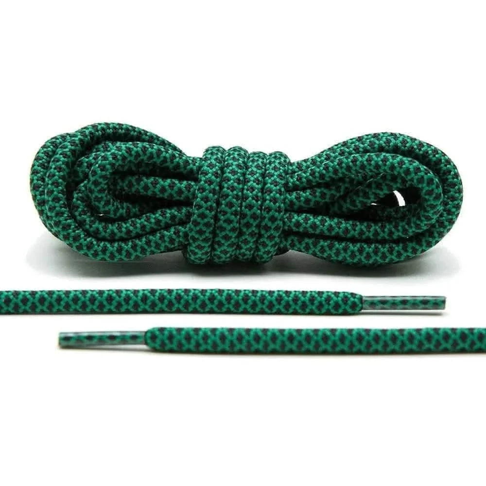 Green/Black Rope Shoe Laces