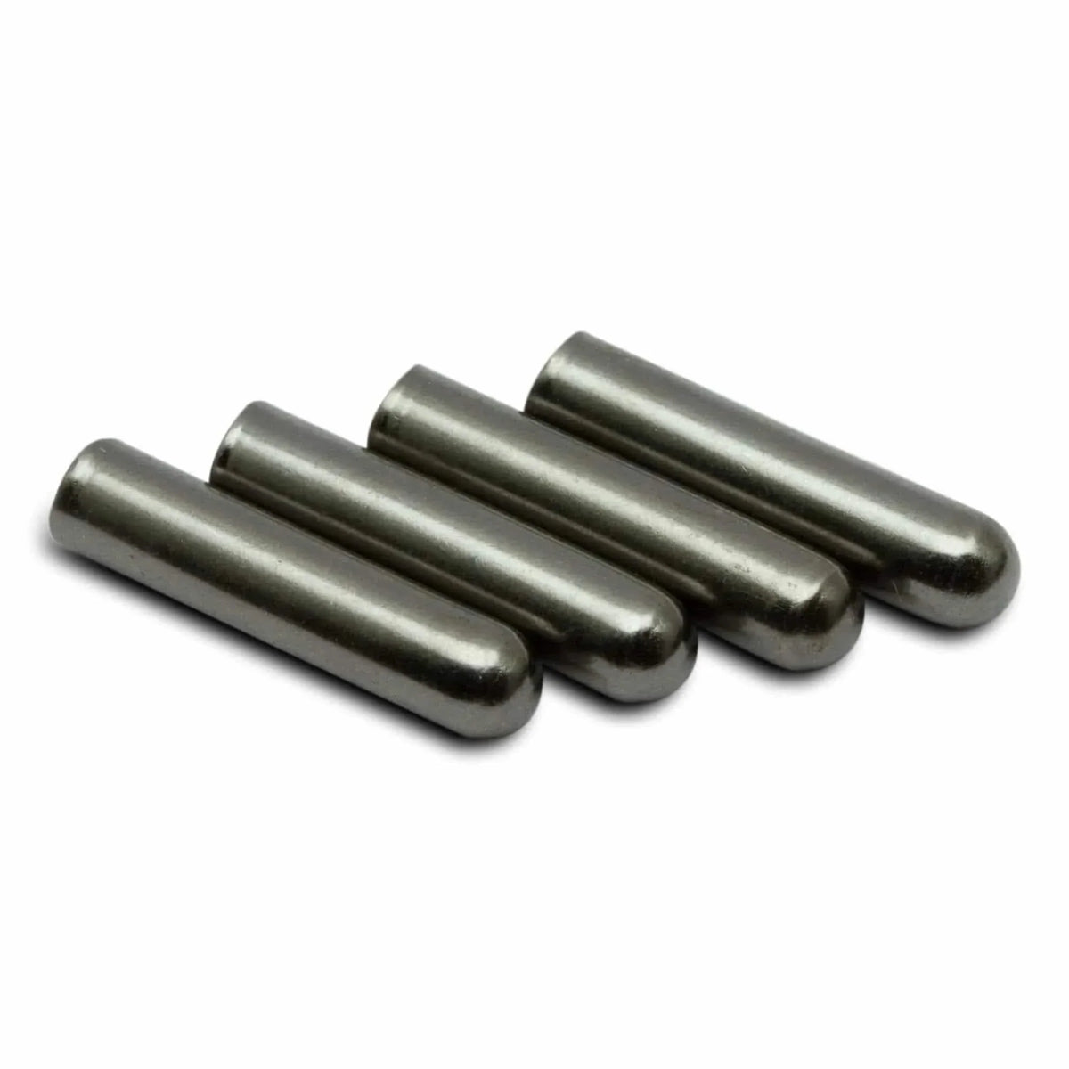 Gunmetal Bullet Aglets for Shoe Laces, Set of 4