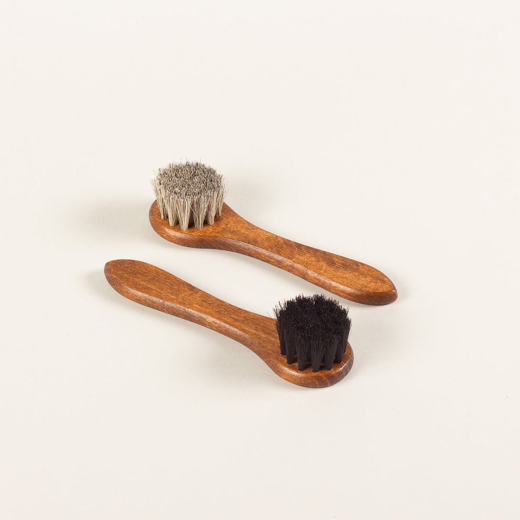 Horsehair Polish Applicator Brush