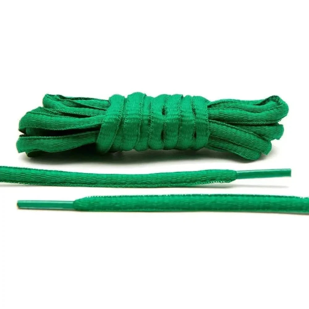 Kelly Green Thin Oval Athletic Shoe Laces