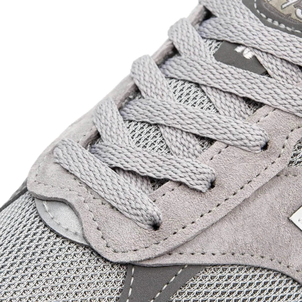 Light Grey Flat Cotton Shoe Laces – view 2