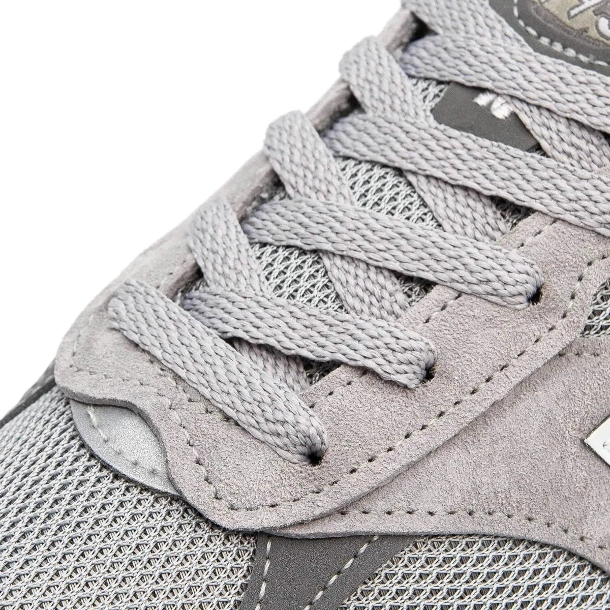 Light Grey Flat Cotton Shoe Laces – view 2