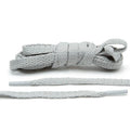 Light Grey Flat Cotton Shoe Laces