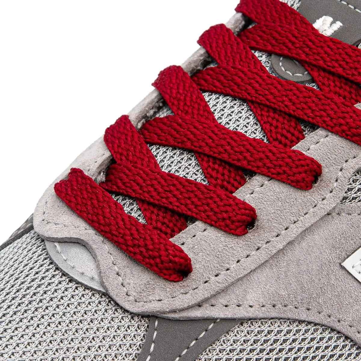 Maroon Flat Cotton Shoe Laces – view 2