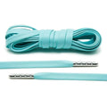 Mint Leather Shoe Laces with Silver Metal Tips