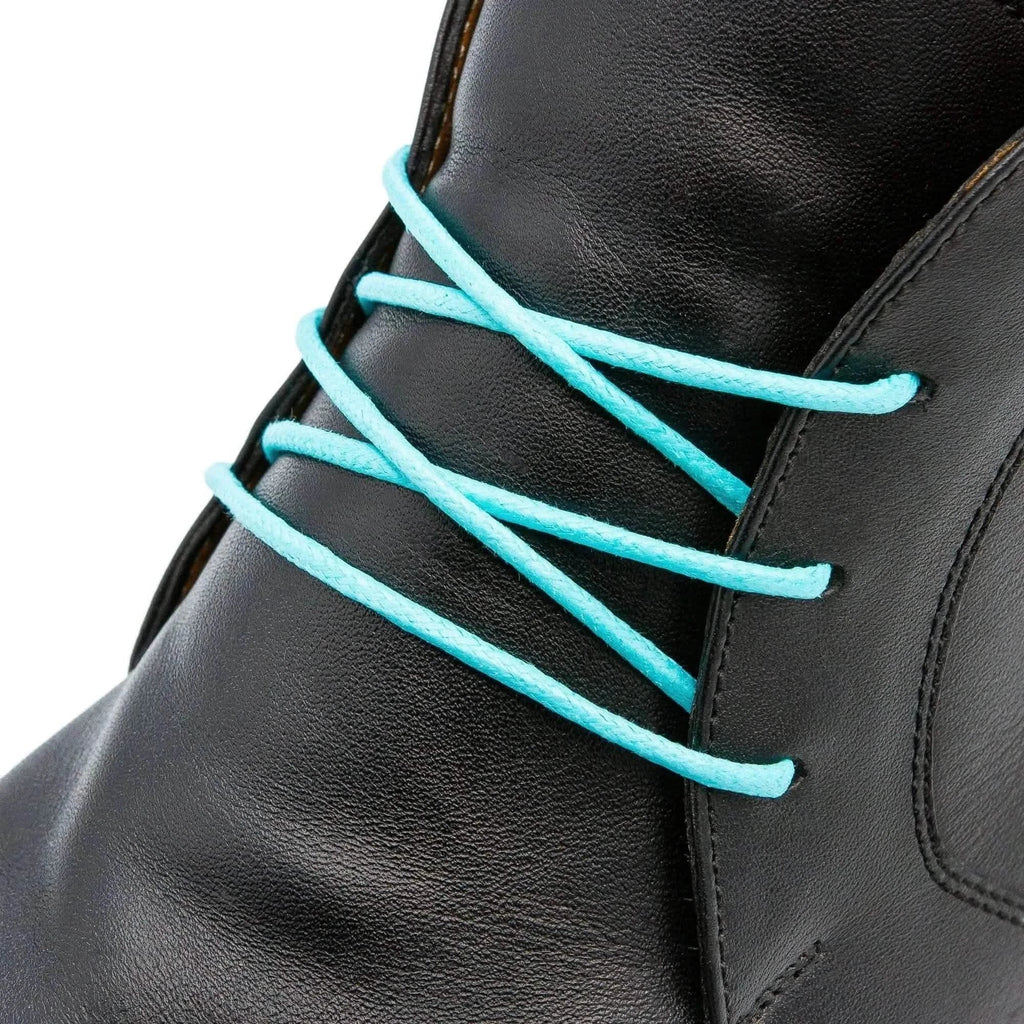 Mint Waxed Cotton Dress Shoe Laces, Round – view 2