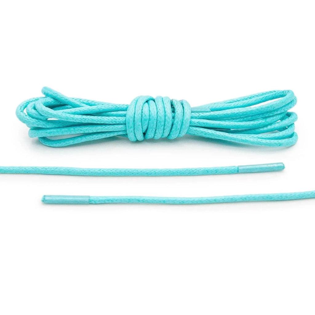 Mint Waxed Cotton Dress Shoe Laces, Round