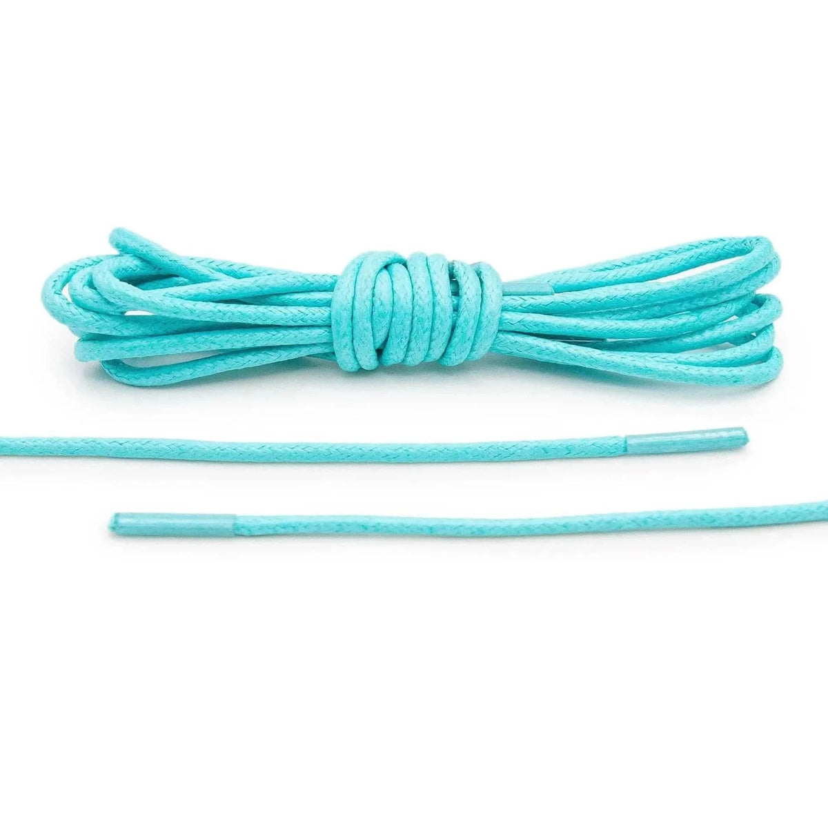 Mint Waxed Cotton Dress Shoe Laces, Round