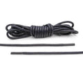 Navy Blue Waxed Cotton Dress Shoe Laces, Round