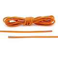 Orange Waxed Cotton Dress Shoe Laces, Round