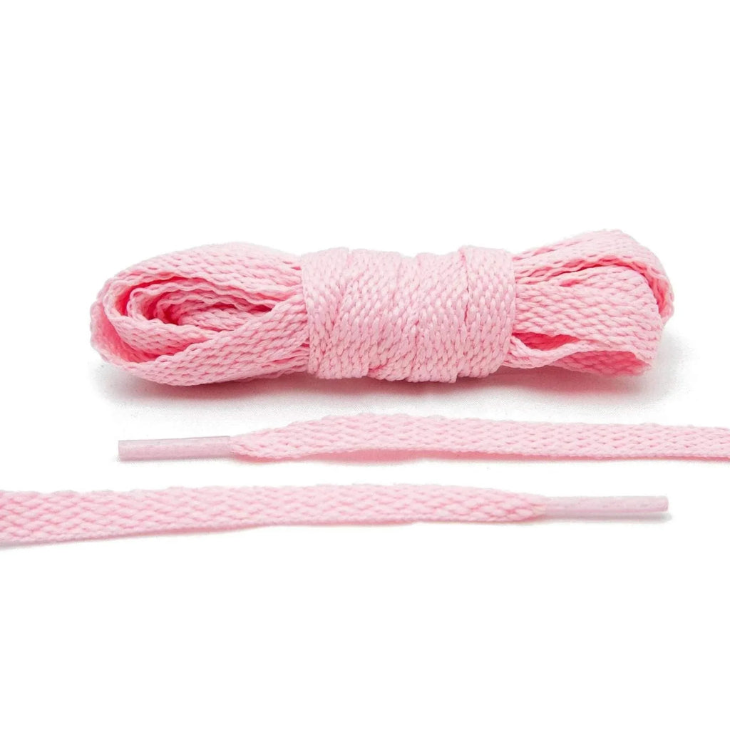 Pink Flat Cotton Shoe Laces