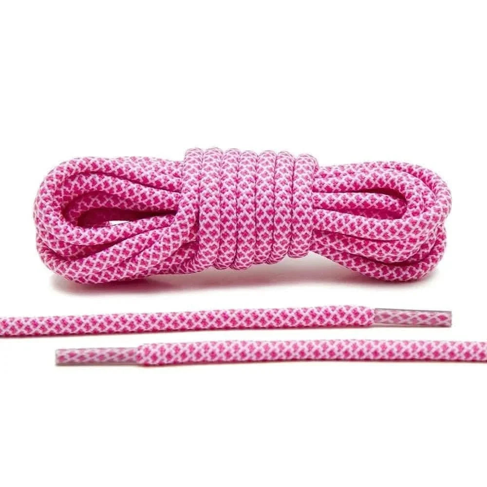 Pink/White Rope Shoe Laces