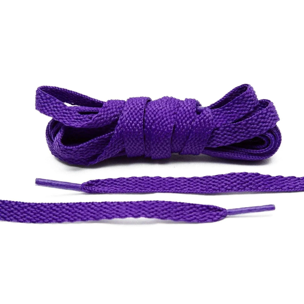Purple Flat Cotton Shoe Laces