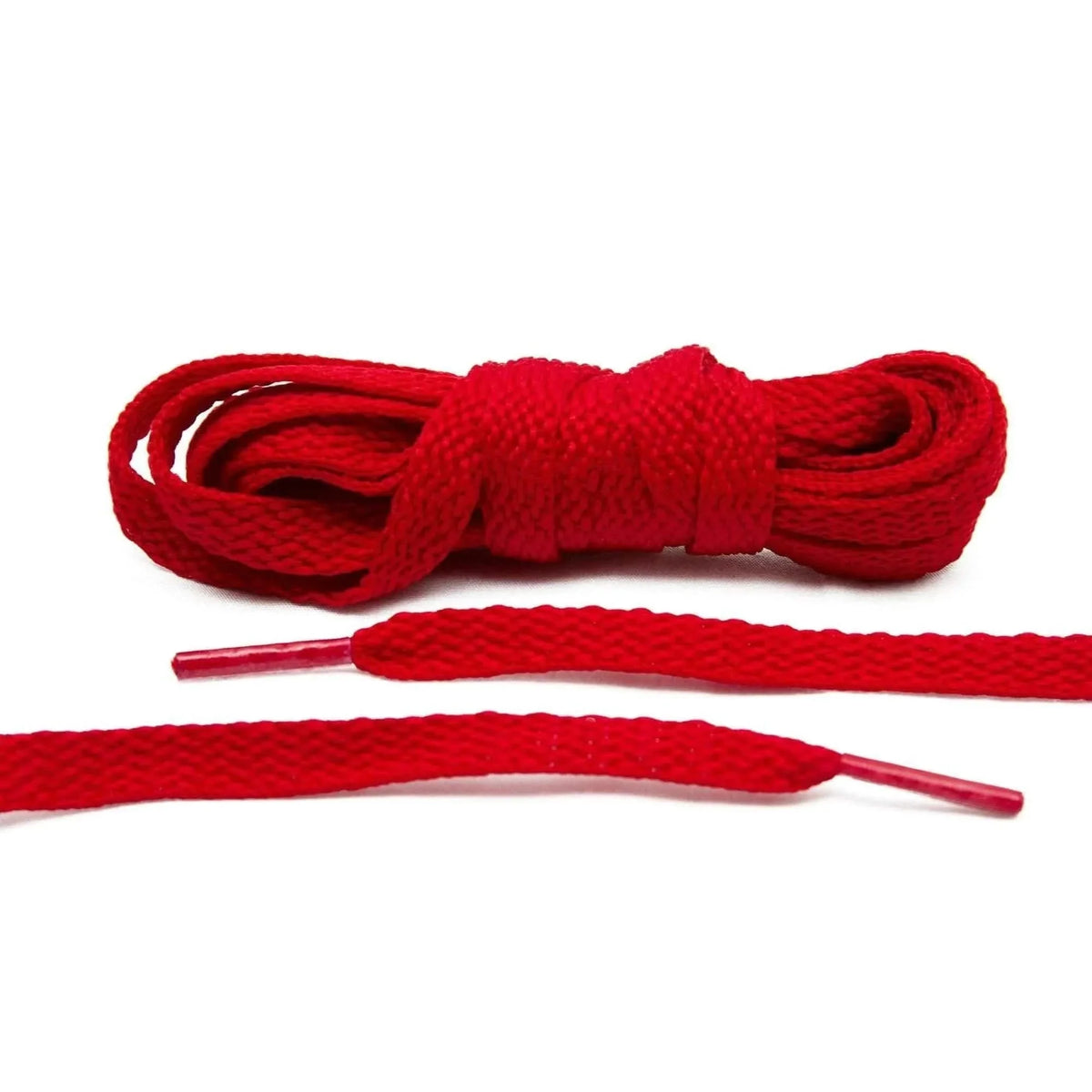 Red Flat Cotton Shoe Laces