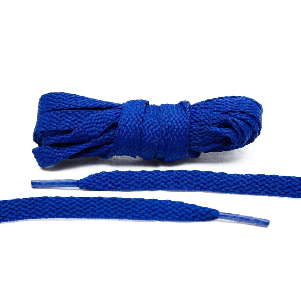 Royal Blue Flat Cotton Shoe Laces