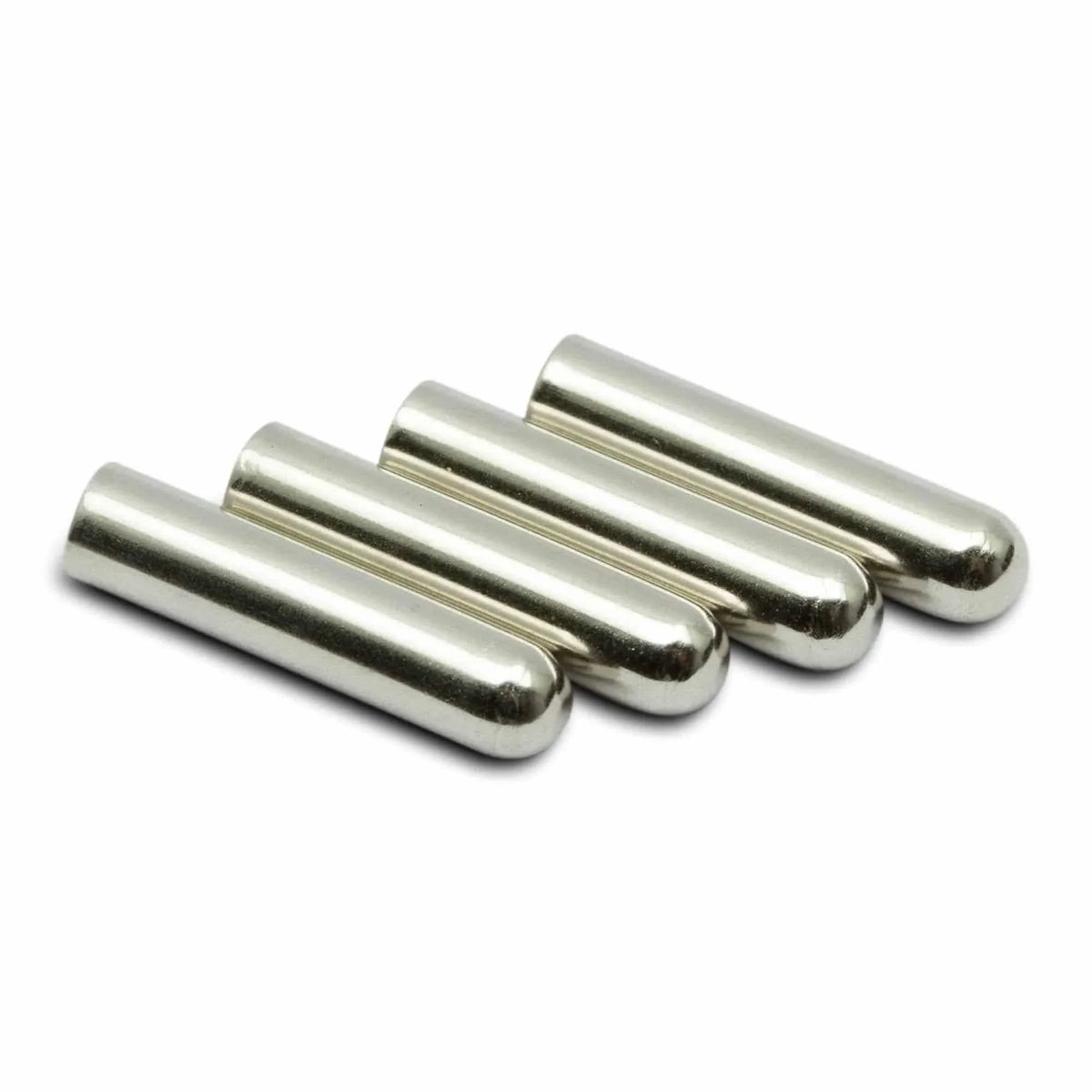 Silver Bullet Metal Aglets for Shoe Laces, Set of 4