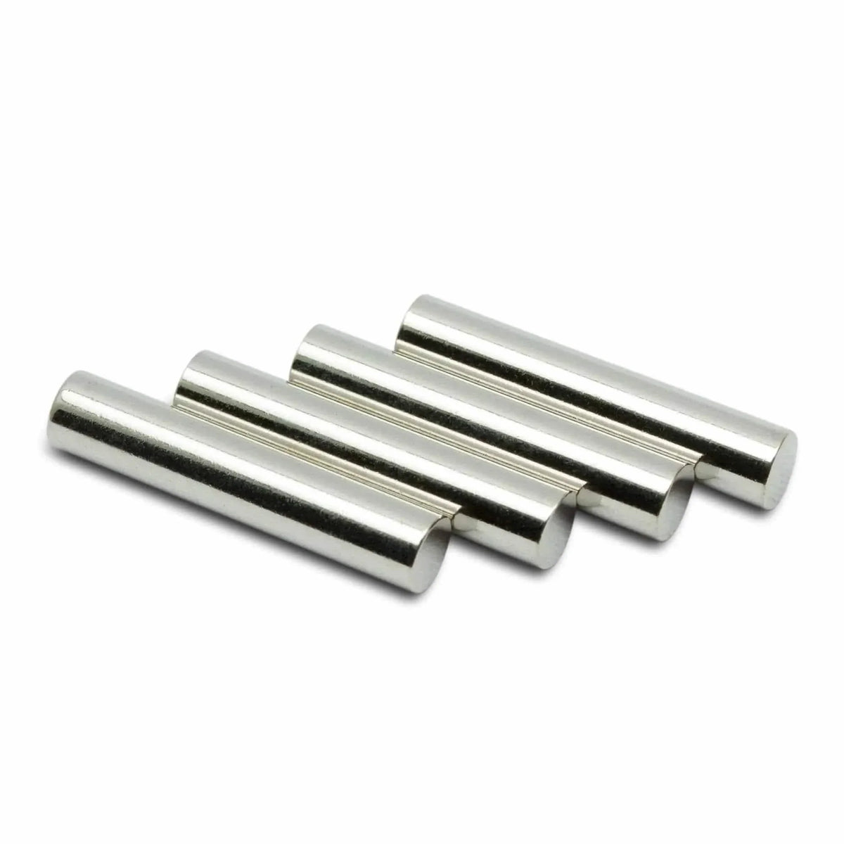 Silver Cylinder Aglets for Shoe Laces, Set of 4