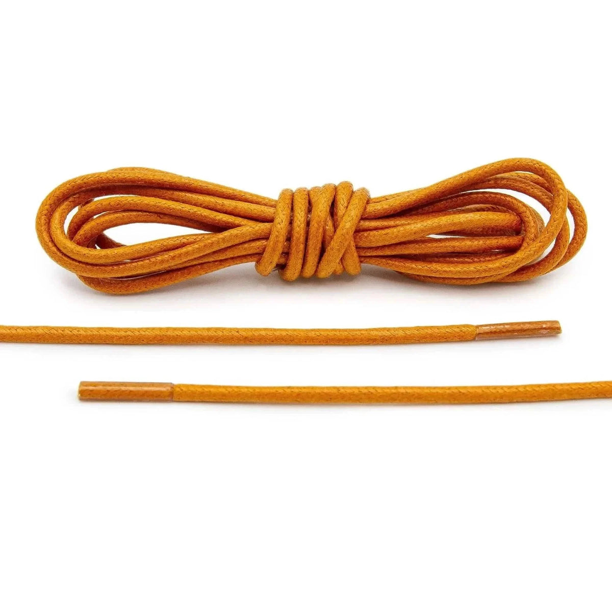 Tan Waxed Cotton Dress Shoe Laces, Round