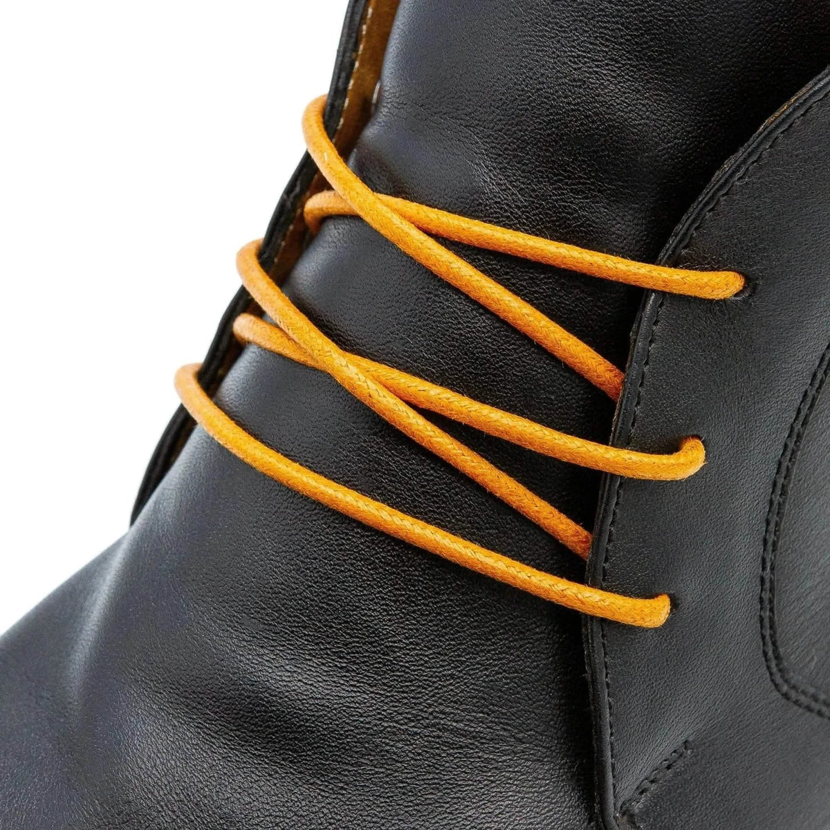 Tan Waxed Cotton Dress Shoe Laces, Round – view 2