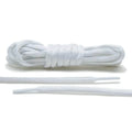 White Thin Oval Athletic Shoe Laces