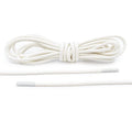 White Waxed Cotton Dress Shoe Laces, Round