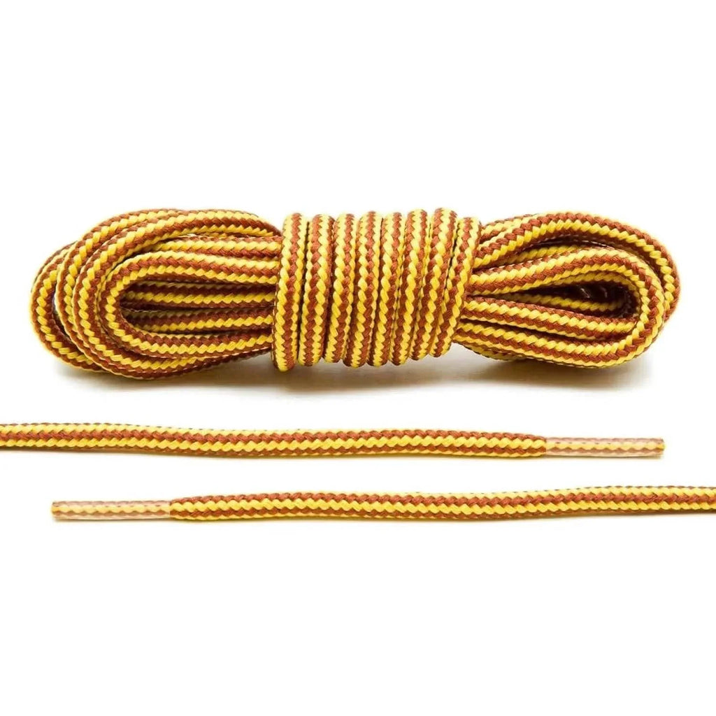 Yellow/Tan Heavy-Duty Round Boot Laces